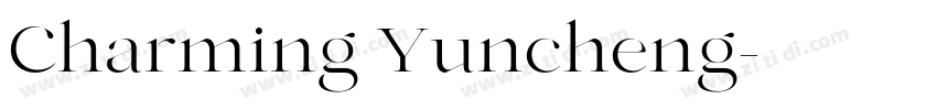 Charming Yuncheng字体转换